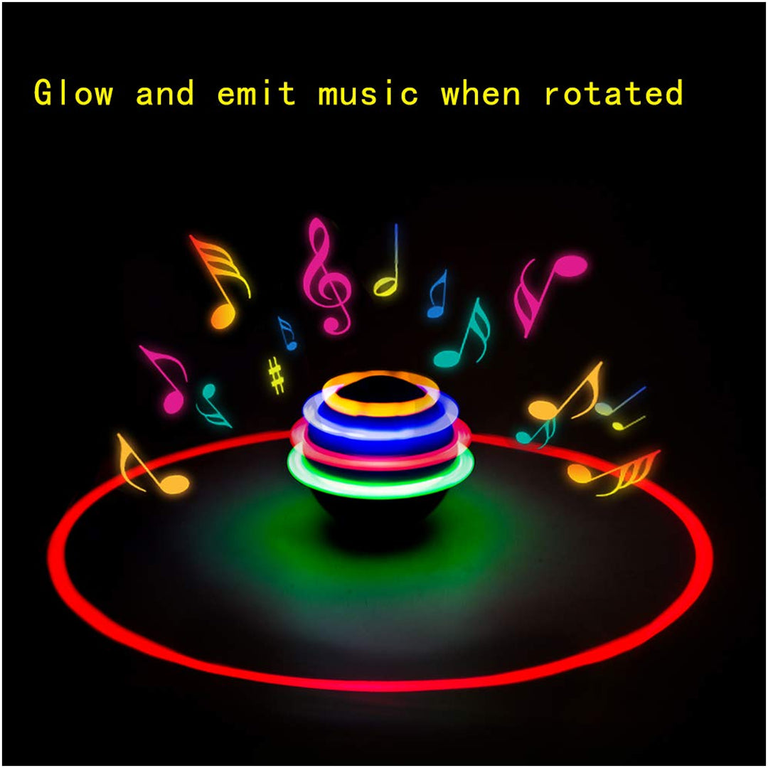 Football Flashing Spinning Top Toy With Light & Music
