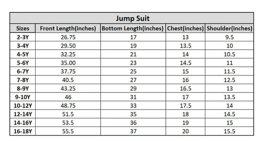 Girls Cotton Jumpsuit - BLACK