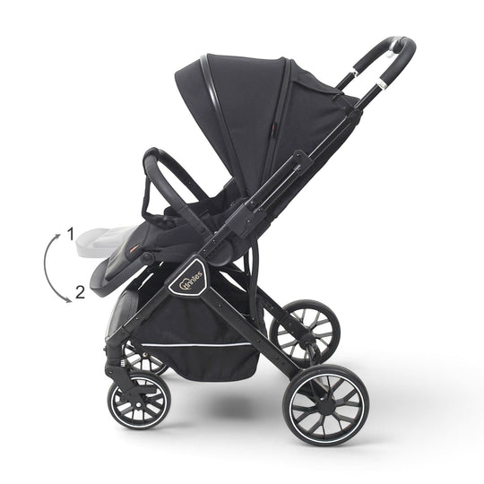 Stroller With Reversible Handle & Seat Black T110-016