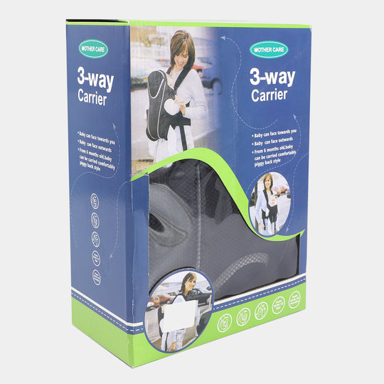 Mother Care 3-Way Baby Carrier - Black