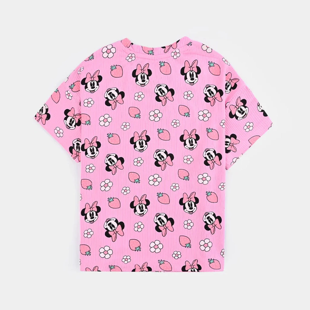 Girls Lycra Jersey T-Shirt H/S - Pink