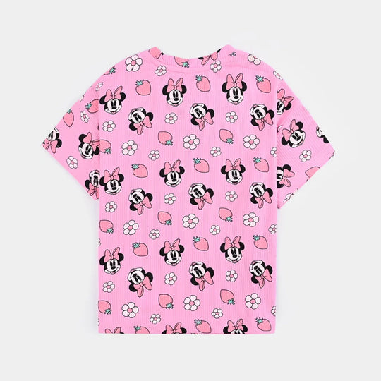 Girls Lycra Jersey T-Shirt H/S - Pink