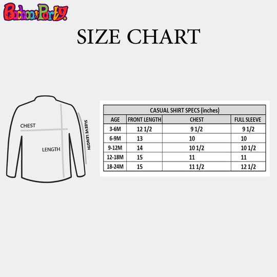 Infant Oxford Boys Casual Shirt Happy-Peach