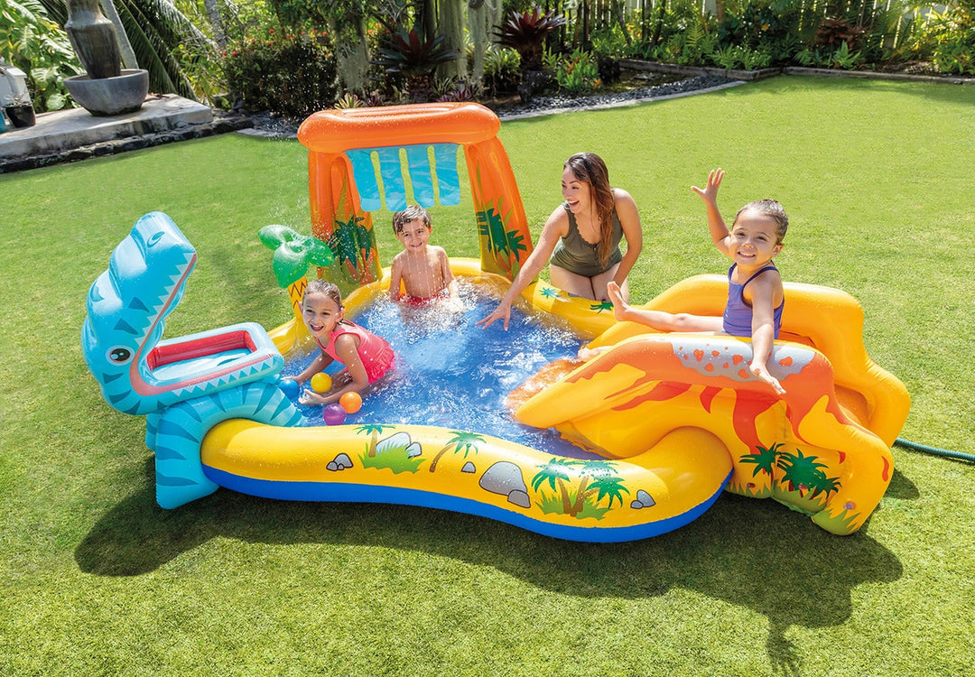 INTEX Dinosaur Play Center Swim Pool 8ft 2in X 6ft 3in X 3ft 7in