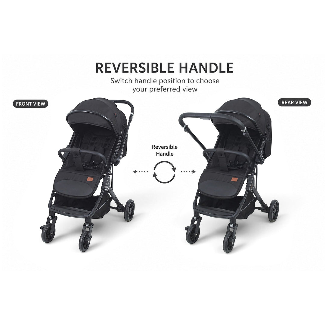 Stroller With Reversible Handle Black T109-016