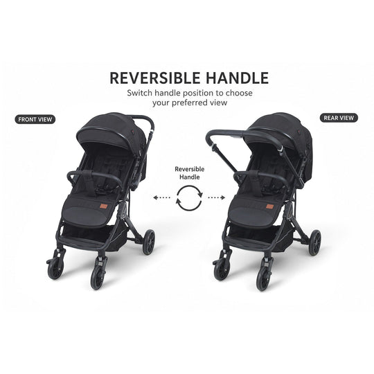 Stroller With Reversible Handle Black T109-016