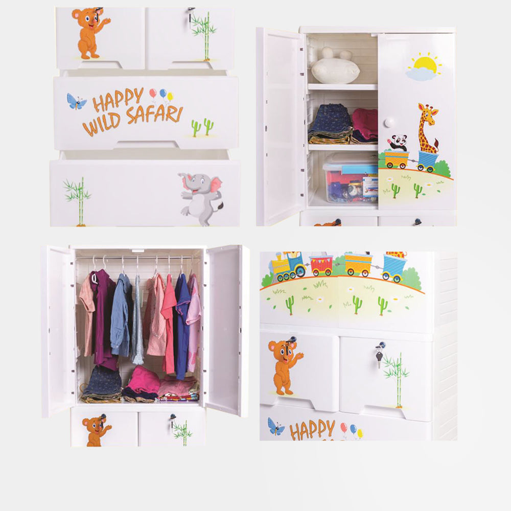 Plastic Almirah Newborn Baby Clothes Almirah KIDEEZ Storage