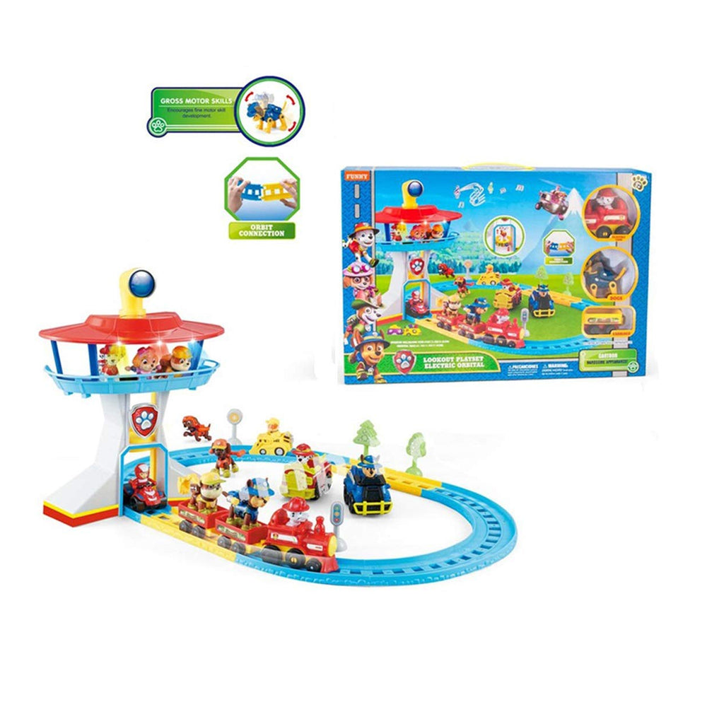 Parking Lot Track Play Set With Light & Music For Kids