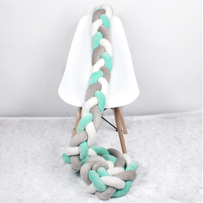 Baby Crib/Cot Braided Bumper Medium