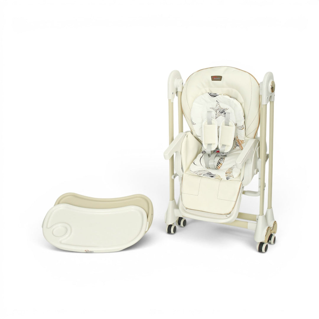 TINNIES BABY HIGH CHAIR WITH SWING - WHITE
