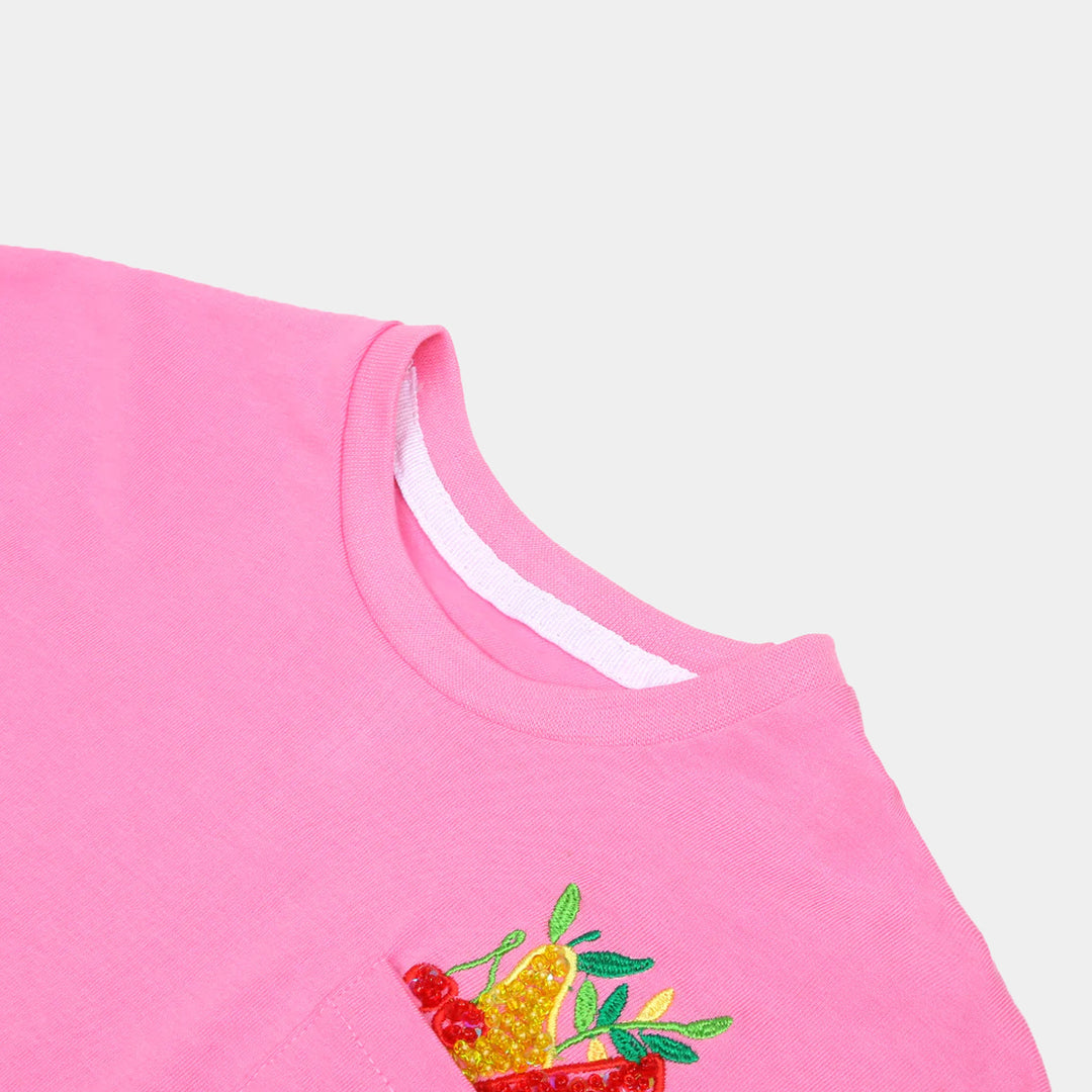 Girls T-Shirt Fruits - Pink