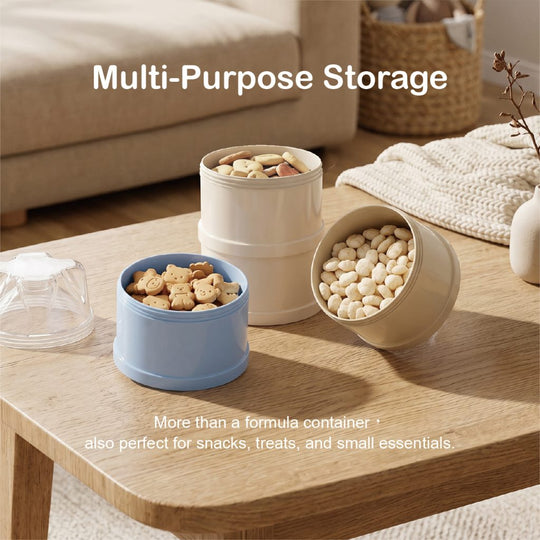 Milk Powder Container 4Pcs Blue