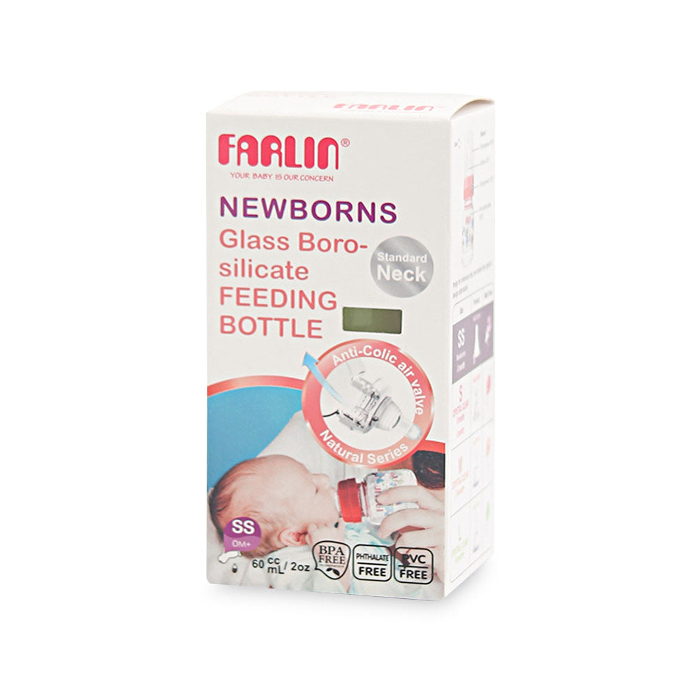 Glass Feeding Bottle 20Z Red