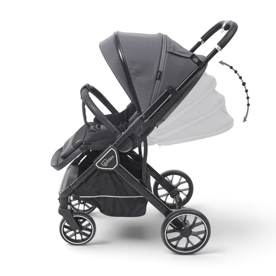 Stroller With Reversible Handle & Seat Grey T110-022