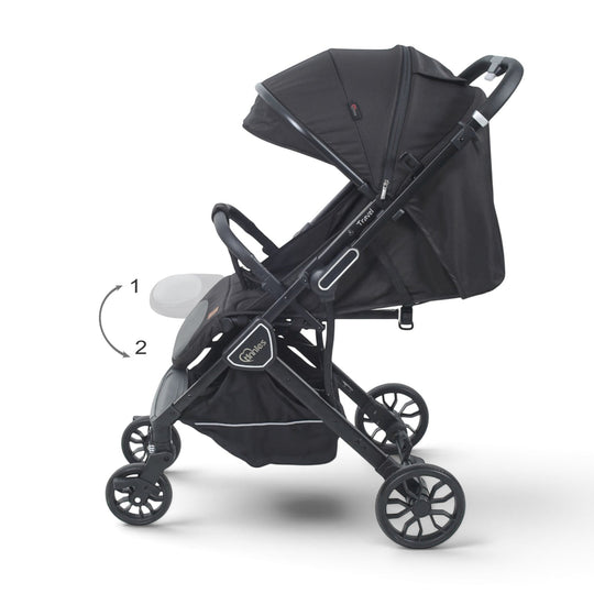Stroller With Reversible Handle Black T109-016