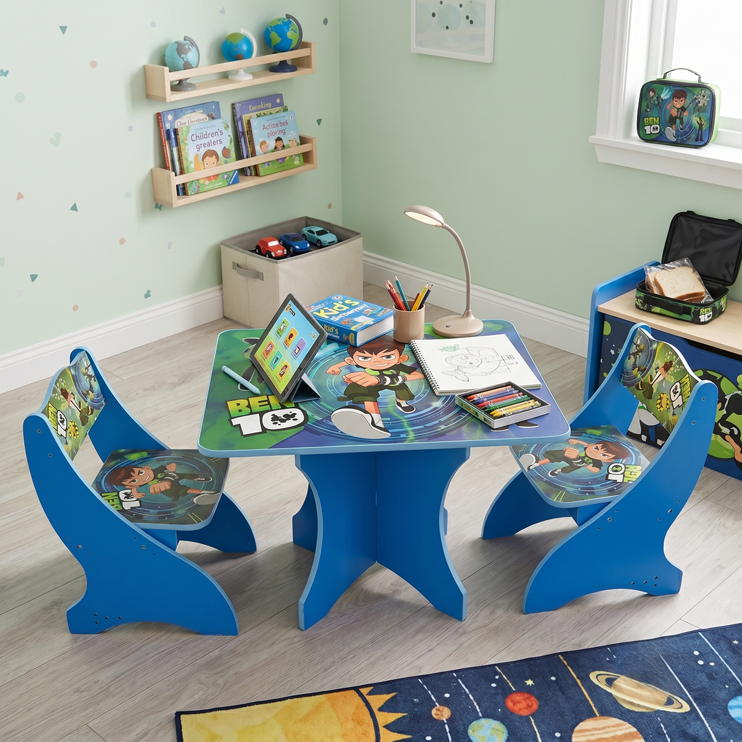 Character Kids' Wooden Study Table & Chair Set | 297-2