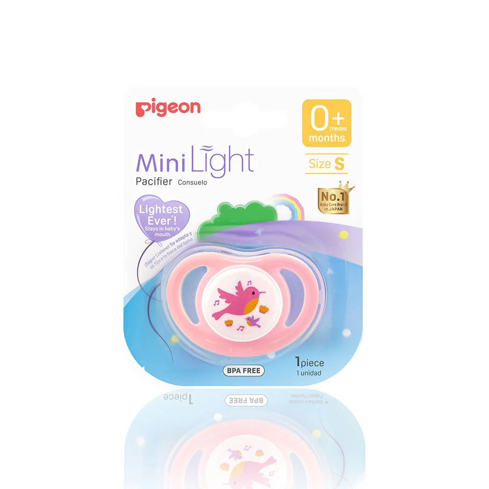 BABY PACIFIER – BIRD MOTIF (0–6 MONTHS)