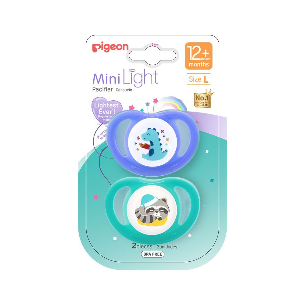 PACIFIER PK-2 (L) - DINO READ & RACCOON