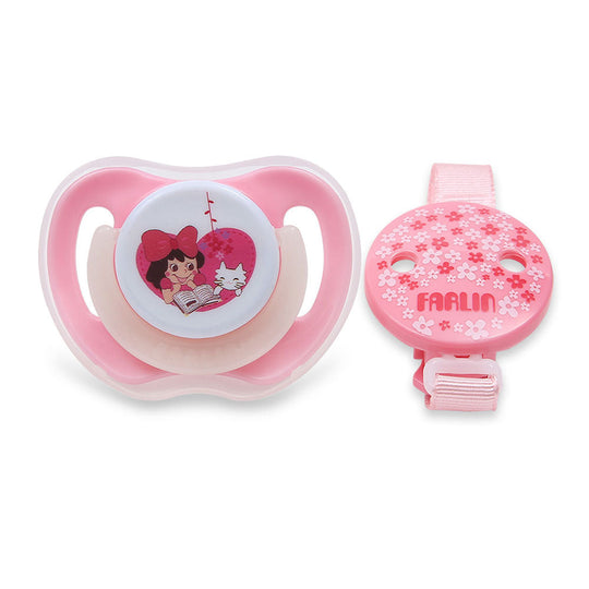 Farlin Glow-in-Dark Pacifier N Chain – Pink