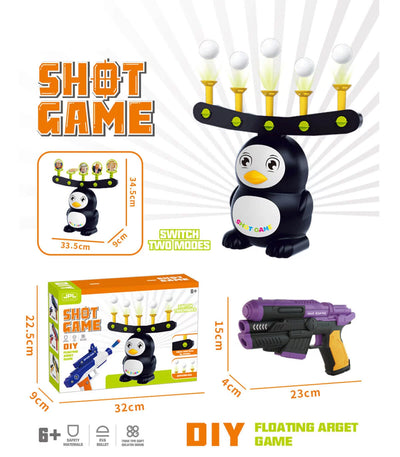 DIY Penguin Floating Target Shooting Carnival Game