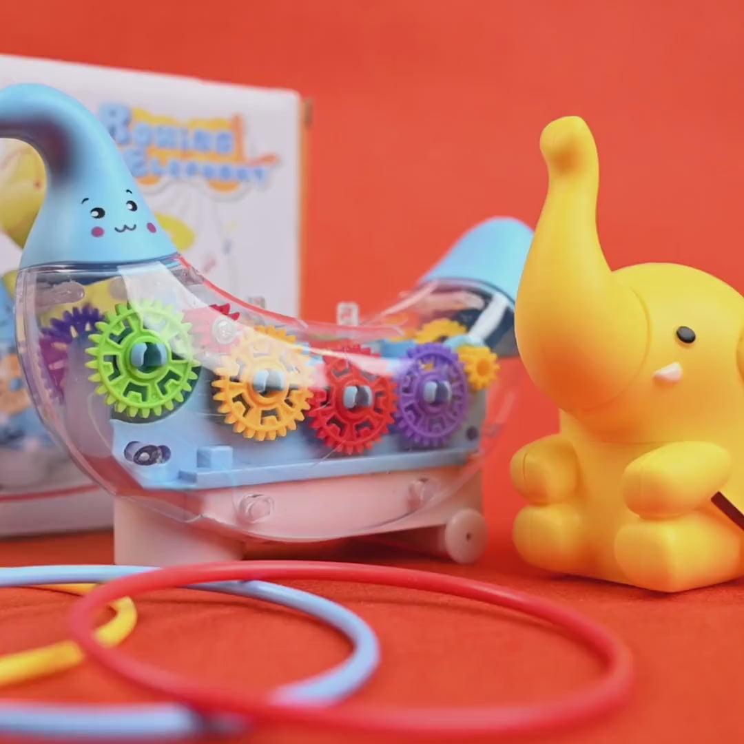 Elephant Boat With Light & Music For Kids