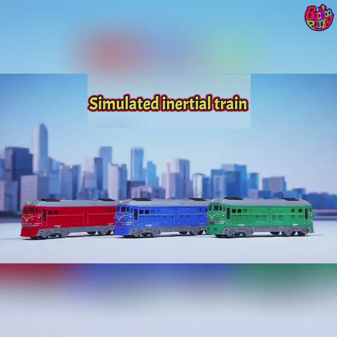 Simulation Green Double-headed Train with Lights & Music