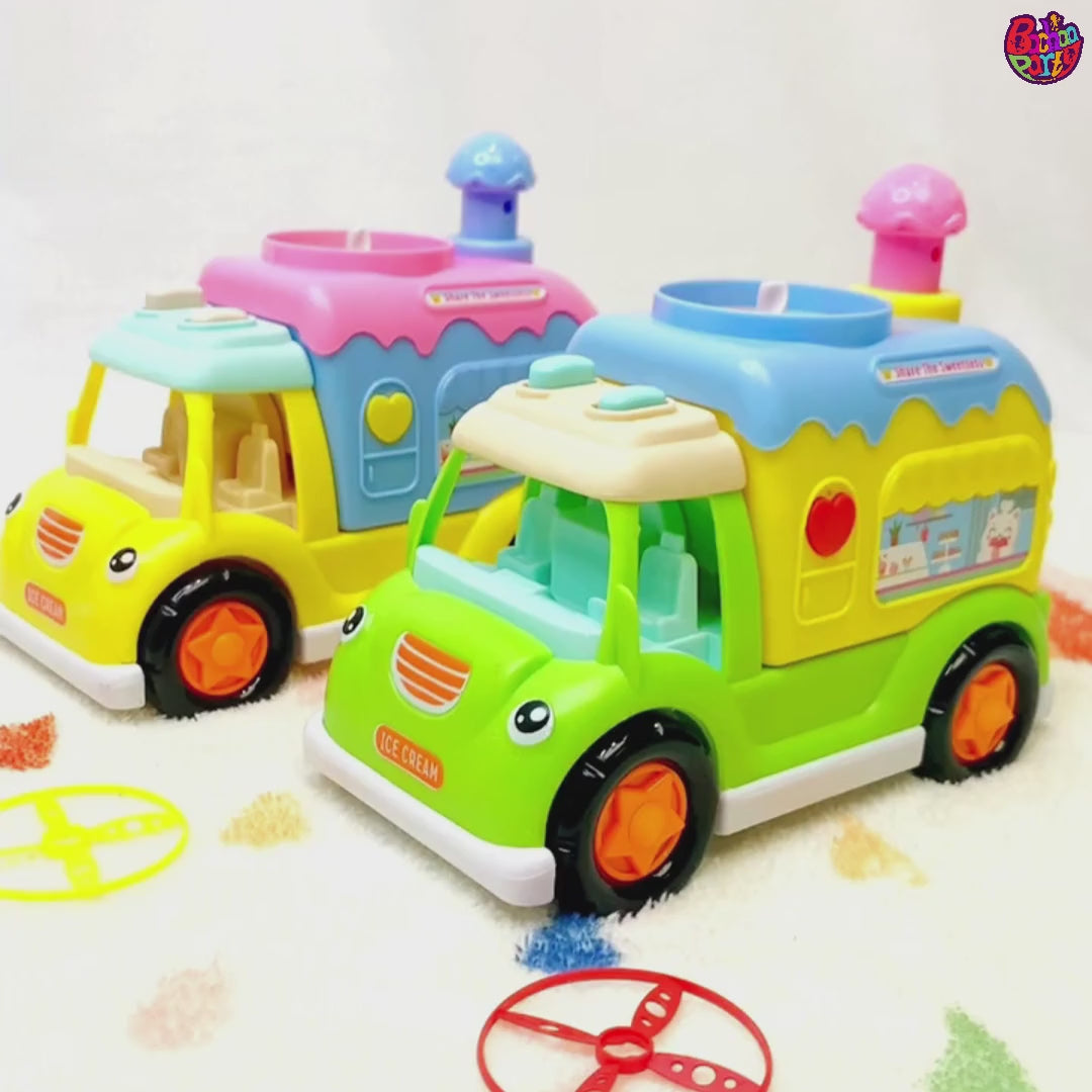 Electric Puzzle Ice Cream Car For Kids