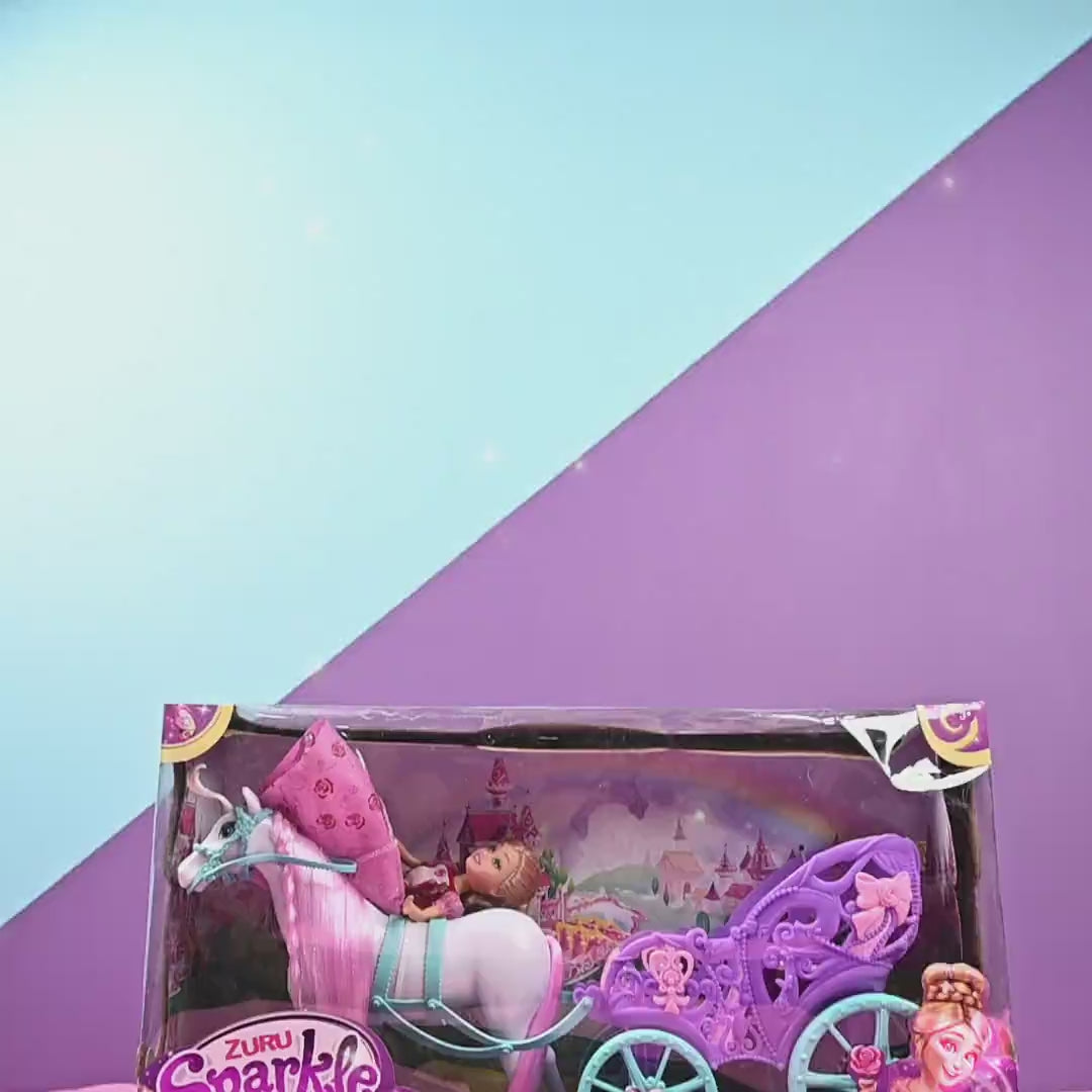 Zuru Sparkle Girlz Princess Doll Carriage Toy