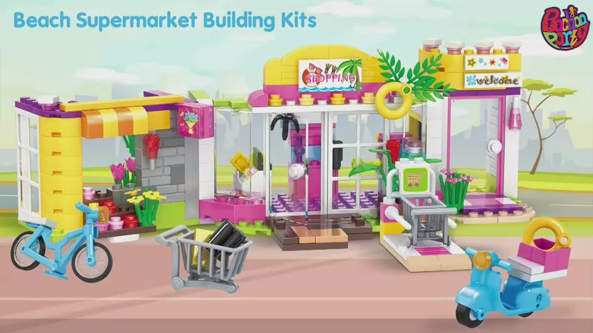 Shopping Mall Building Blocks Set For Kids | 376PCS