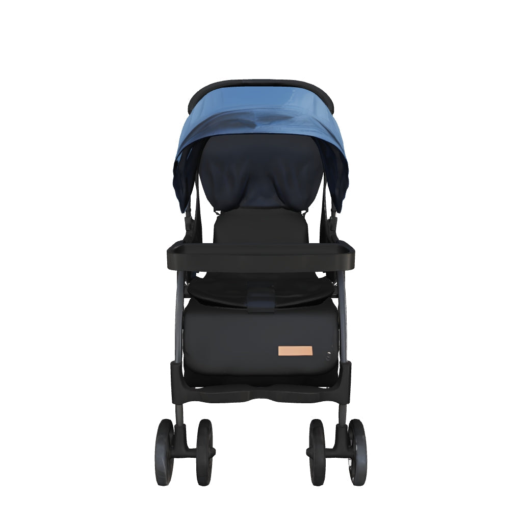 Baby Reversable Handle Stroller | V7 Blue | Bachaa Party
