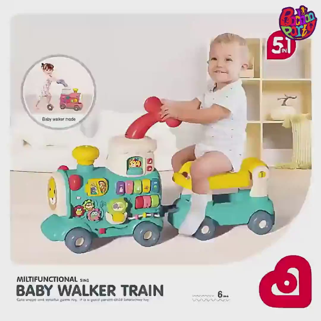 Multifunctional Ride-On Train Activity Walker | 6064 Pink