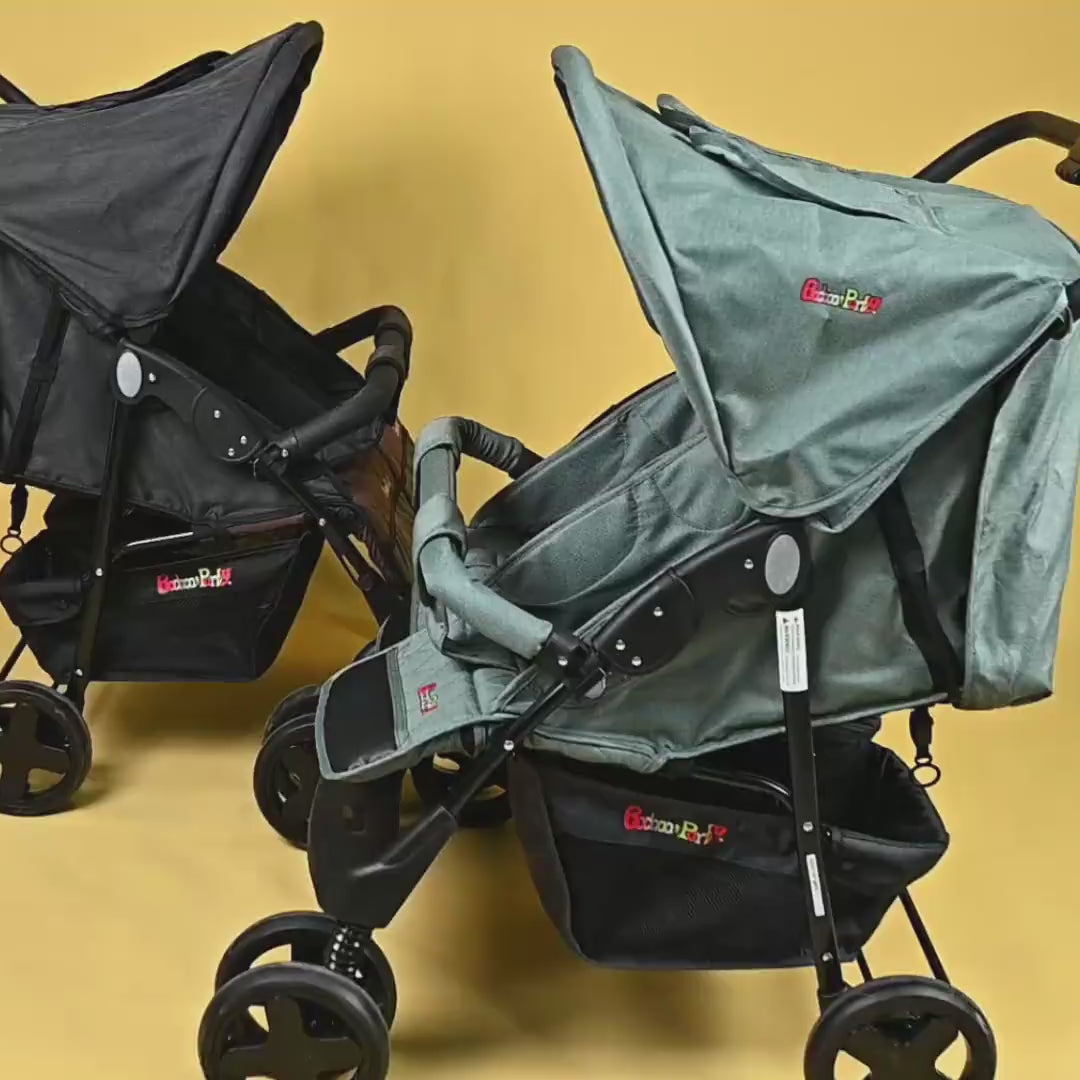 BP Twins Stroller Side by Side - Green