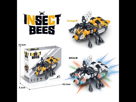 Remote Control Bee Toy With Light, Sound & Spray