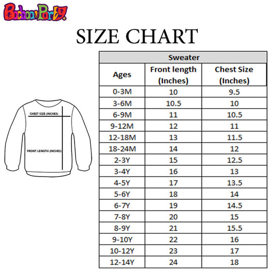 Girls Knitted Sweater Bear - Sky Blue