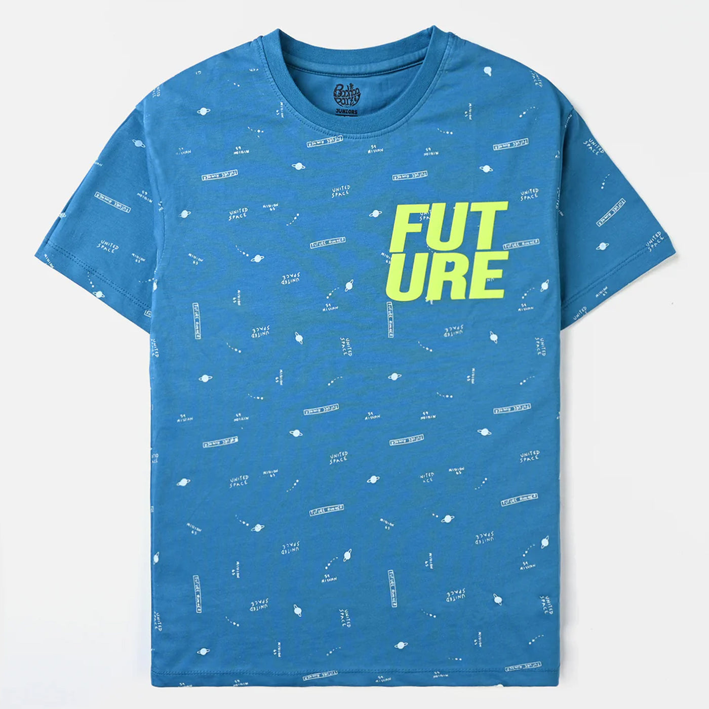 Boys Cotton Jersey T-Shirt H/S Future-Fjord Blue