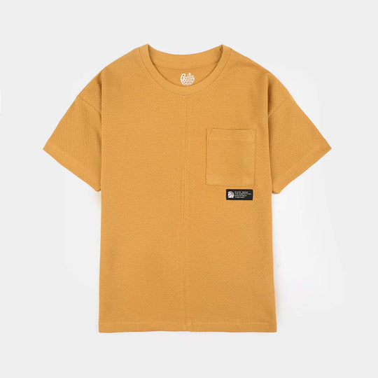 Boys Jersey/Terry T-Shirt (Rising Above) - Wood Thrush