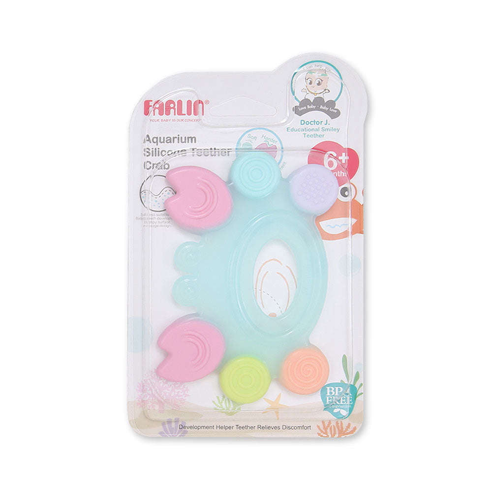 SILICONE GUM SOOTHER-CRAB BB-20008 GREEN