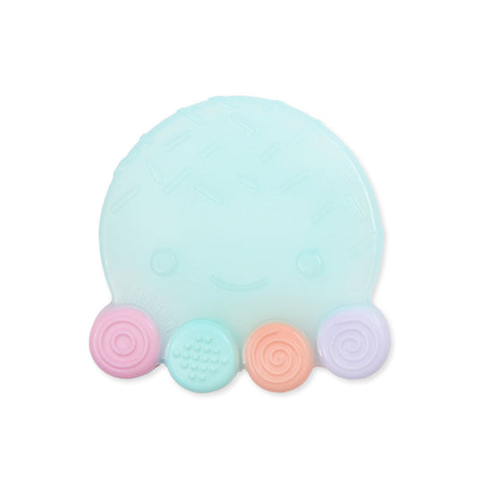 SILICONE GUM SOOTHER-OCTOPUS - GREEN