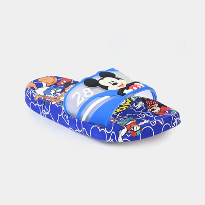 CHARACTER BOYS SLIPPERS -BLUE