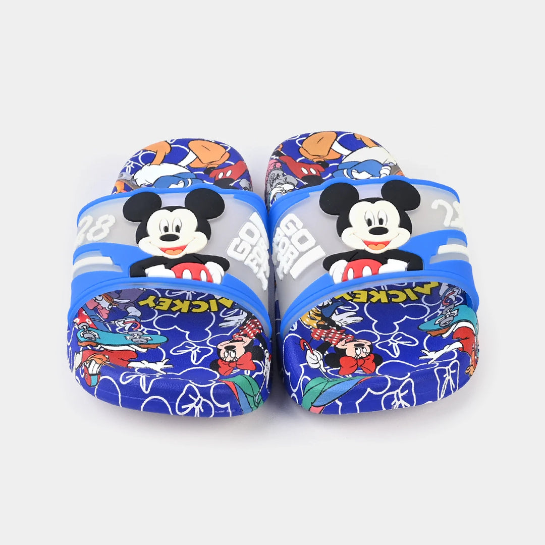 CHARACTER BOYS SLIPPERS -BLUE