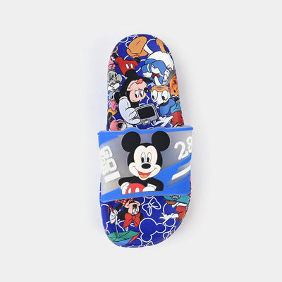 CHARACTER BOYS SLIPPERS -BLUE