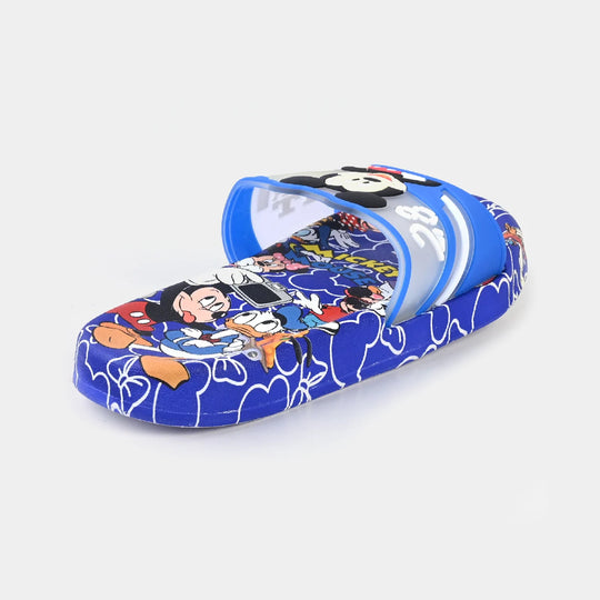 CHARACTER BOYS SLIPPERS -BLUE