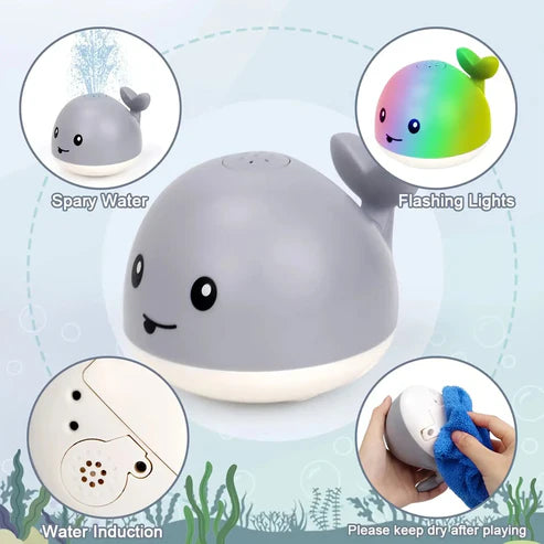 Automatic Induction Whale Water Spray Bath Toy
