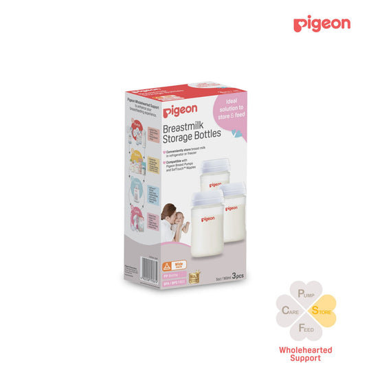 WN BREASTMILK STORAGE BOTTLES 160ML PK-3