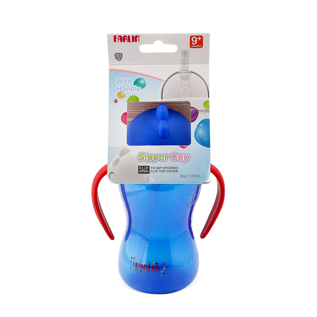 Farlin Sipper Cup With Handle Blue | 270ml | 9M+