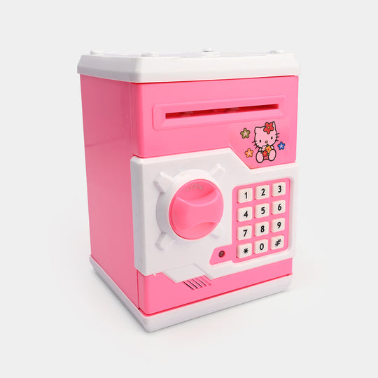 Money Safe Electric Lock Kids ATM Machine