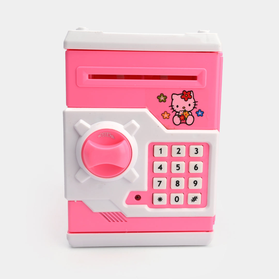 Money Safe Electric Lock Kids ATM Machine