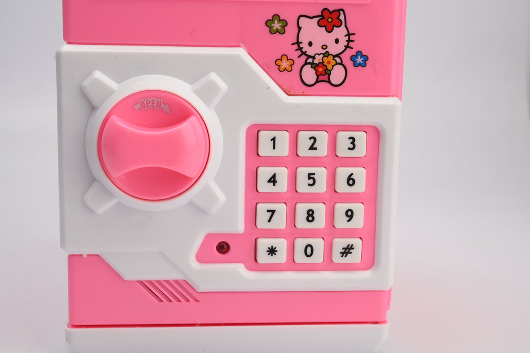 Money Safe Electric Lock Kids ATM Machine