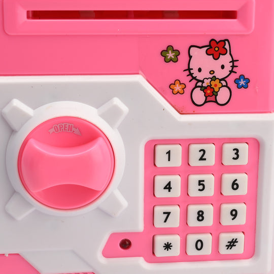Money Safe Electric Lock Kids ATM Machine
