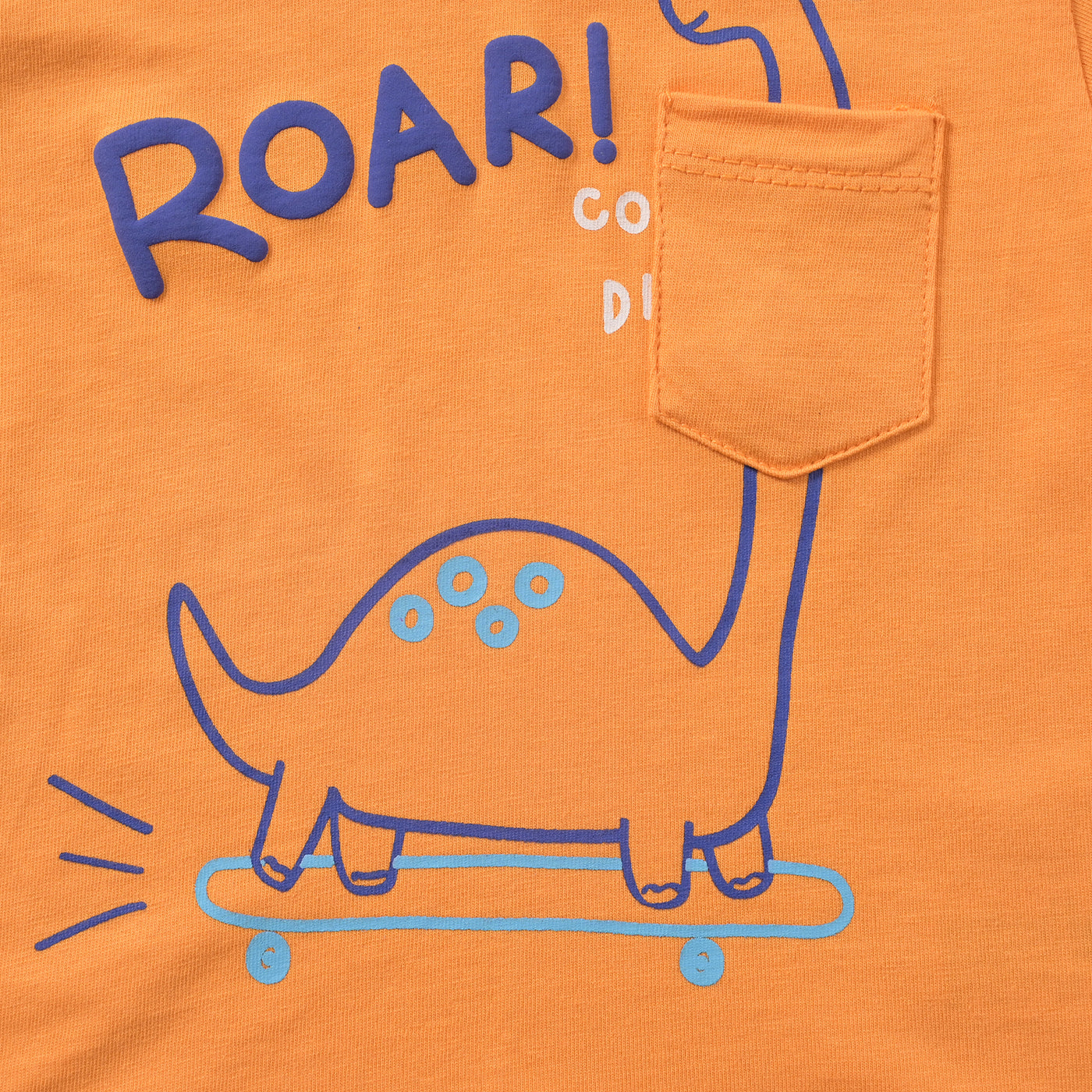 Infant Boys Cotton Jersey Round Neck T-Shirt Roar Cool Dino-B.Marigold